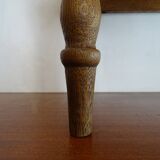 Old brutalist wood stool