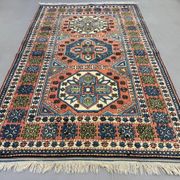 Turkish Kazak rug 270x166 cm vintage carpet, tribal handwoven large 2526