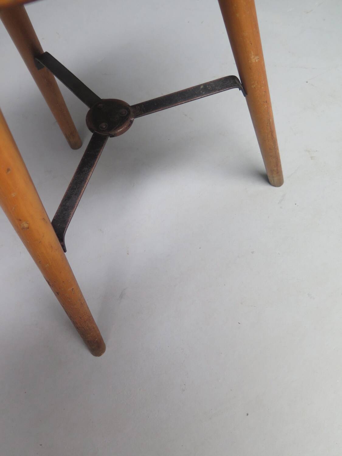High Beech Stool, Denmark, 1960s