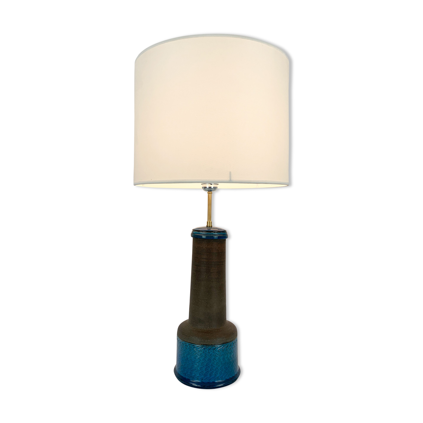 Vintage Scandinavian ceramic table lamp, Nils Kähler for HAK, Denmark, 1960