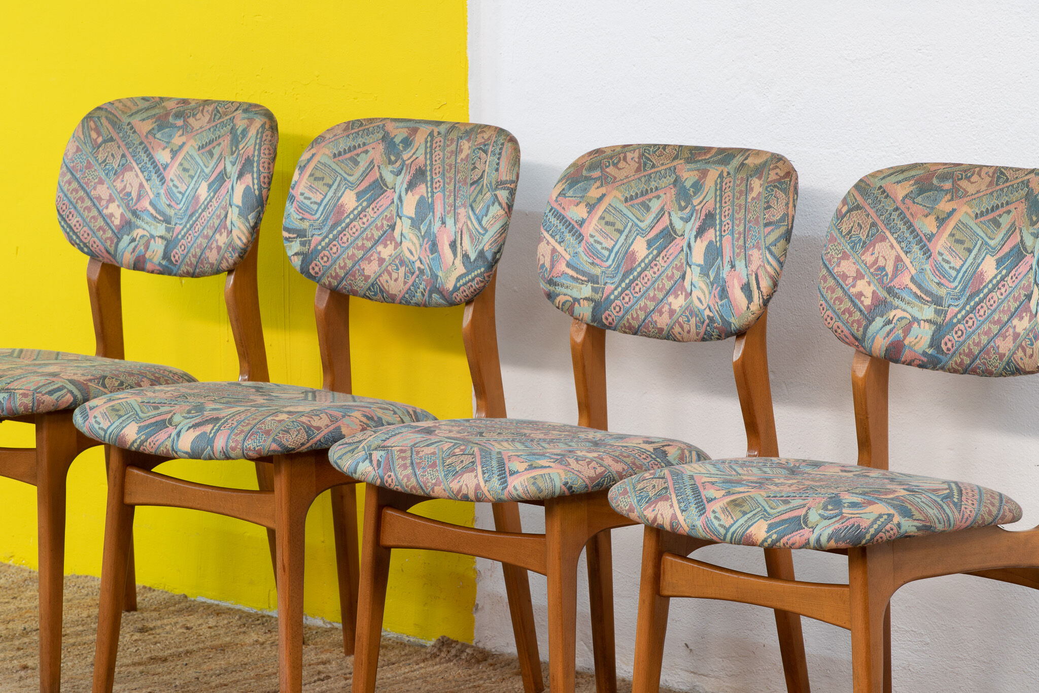 Series of 4 Vintage Scandinavian Chairs – 45 cm