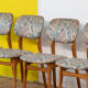 Series of 4 Vintage Scandinavian Chairs – 45 cm