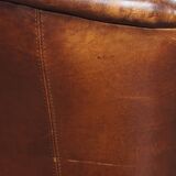 Sheepskin Leather Wingback Chair