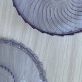 saladier en verre cristal violet