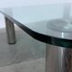 Table basse postmoderne Marcuso en verre par Marco Zanuso pour Zanotta, années 1960