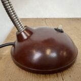 Vintage Brown Bakelite Gooseneck Table Lamp, 1950s
