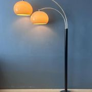 Dijkstra Mid-Century double arc mushroom floor lamp