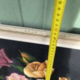 Large painting Still life with roses by Bousseau R.