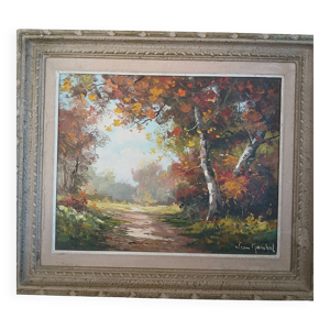 huile sur toile ''Automne''