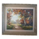 Oil on canvas "Autumn" by Jean Maréchal – Handmade wooden frame