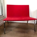 Chair Tacchini Model XL Pietro Arosio red bench