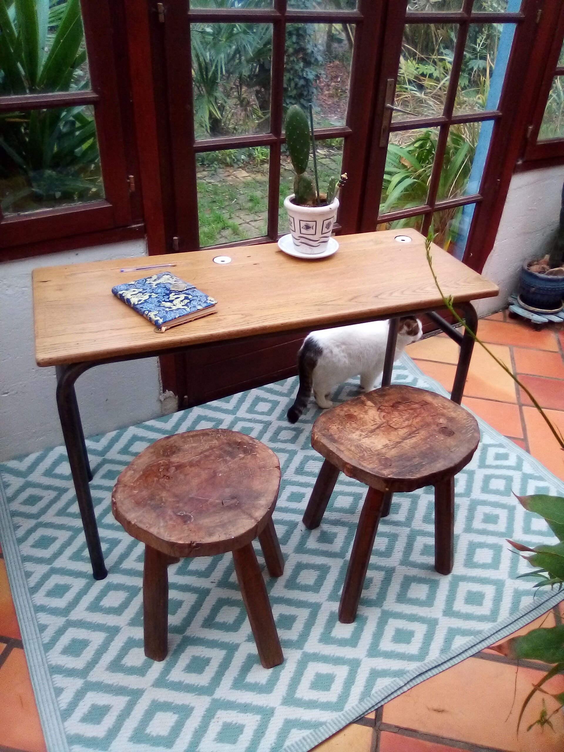 Double school boy desk