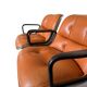 Pair of Knoll Pollock Armchairs - Vintage Camel Leather