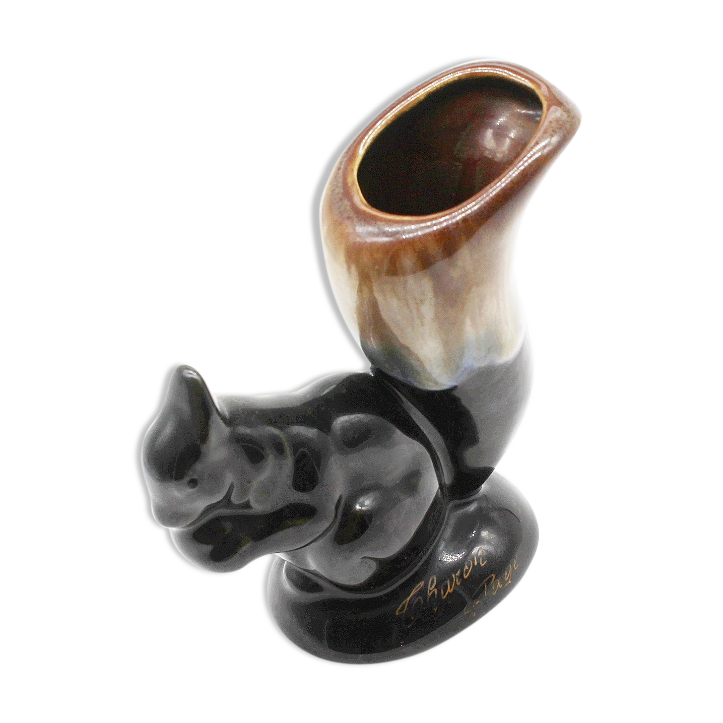 Vintage ceramic squirrel vase