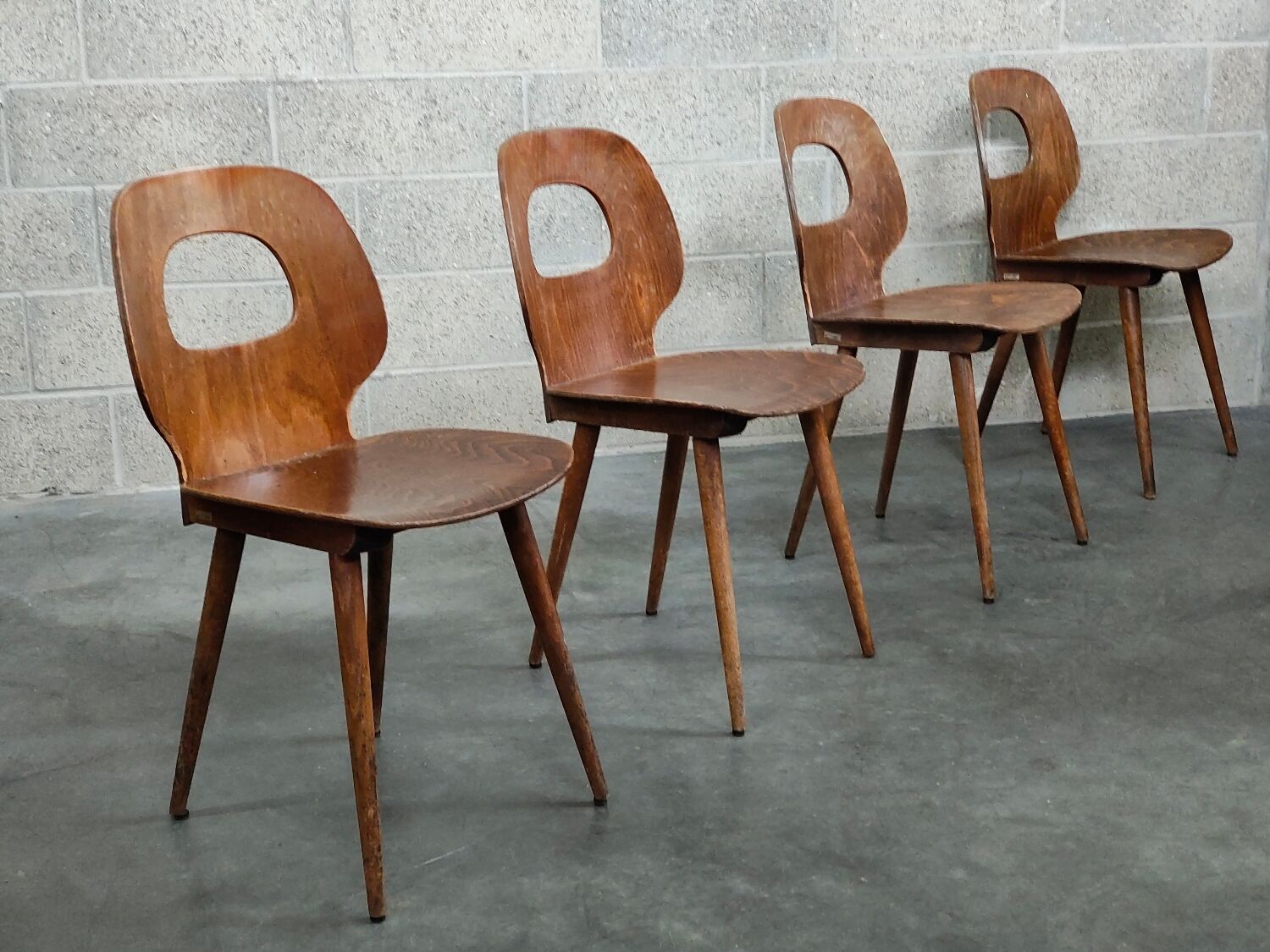 Set of 4 Baumann chairs