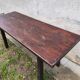 Table de ferme brutaliste minimaliste