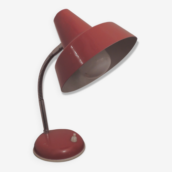 60s red desk lamp