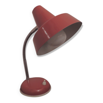 60s red desk lamp