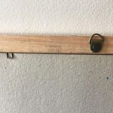 Painting painting in powder pink oil, blue-green