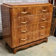 Chest of drawers veneer furniture with drawer art deco 1925 to 40