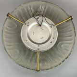 Flush Mount Ceiling Light Ice Glass Hillebrand 60s