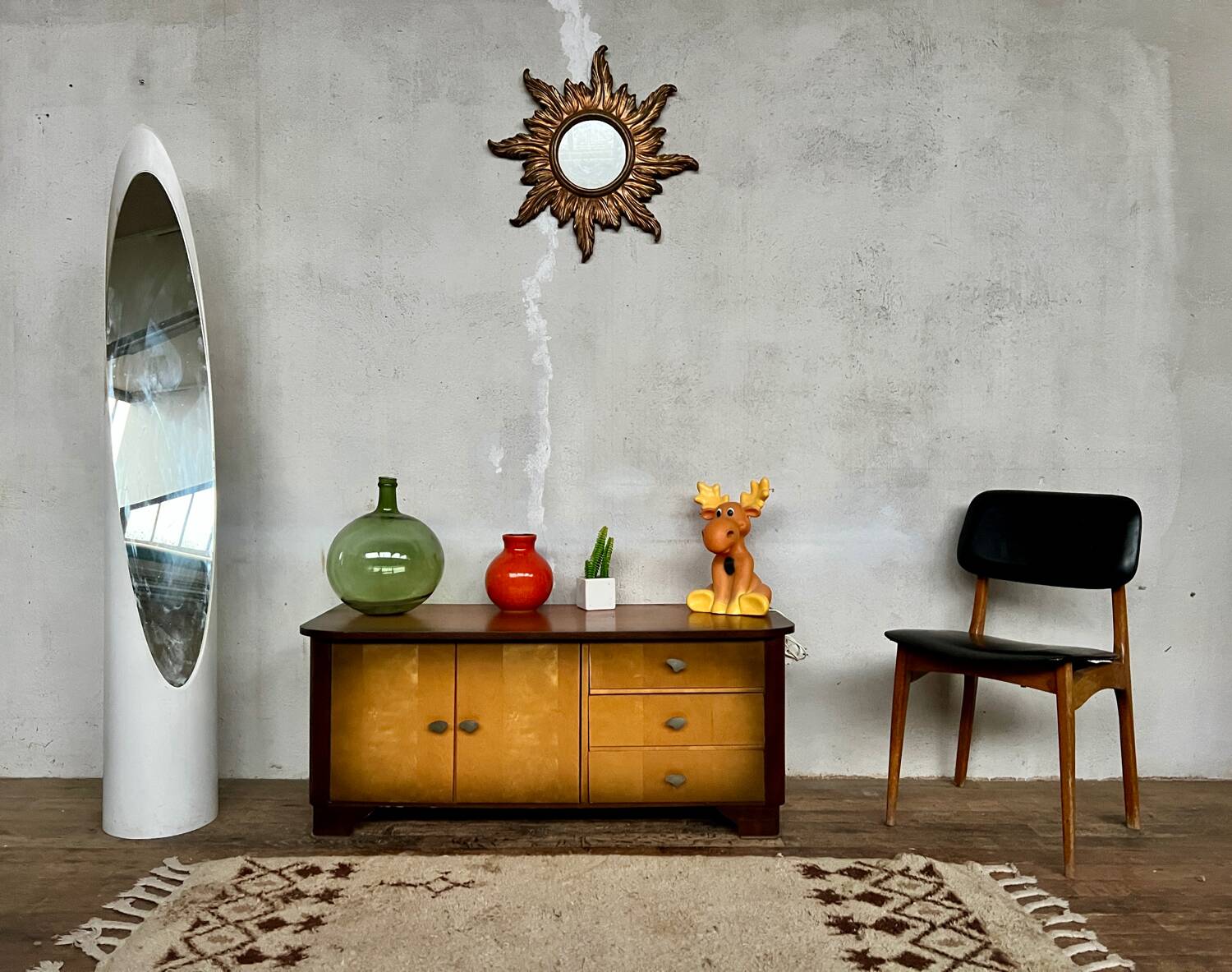 Two-tone vintage sideboard