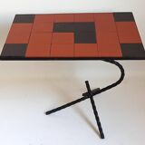 Side table or pedestal table Popular art 1960s