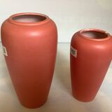 Pair of asymmetrical coral vases Bay Germany