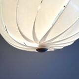 Harvey Guzzini Alicante Large White Acrylic Lamp with Sculptural Shape, 1960s