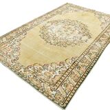 Mustard & Green Handmade Vintage Rug, 184x282Cm