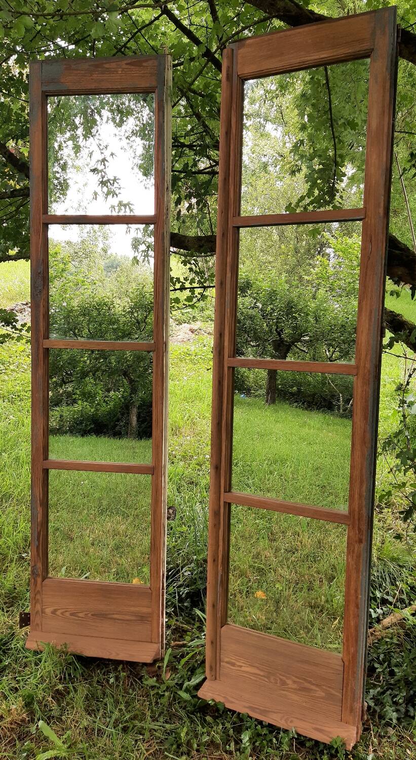 Double-leaf mirror (French window)