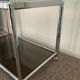 Vintage coffee table 70s chrome and smoked glass