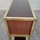 Console à tiroirs en laiton et bois années 70