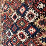 Old kurdish carpet, multicolored, circa 1880