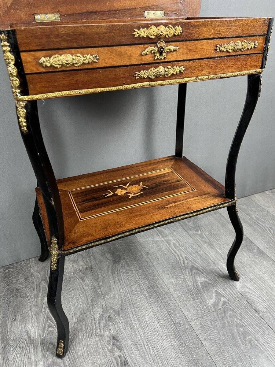 19th Century Napoleon III Style Jewelry Side Table