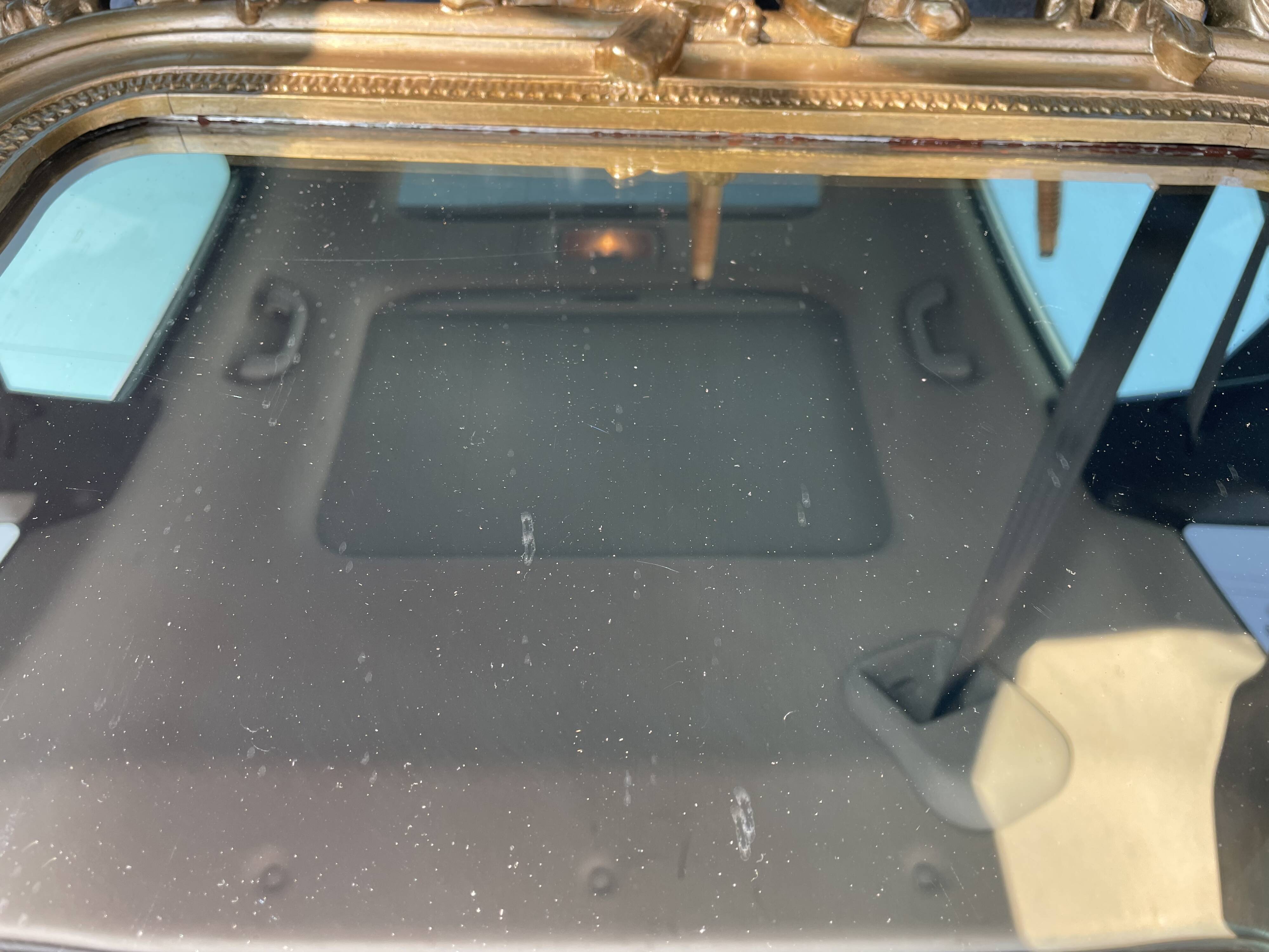 Miroir Napoléon III fronton oiseaux 112 x 67