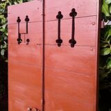 Pair of old openwork shutters