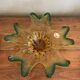Flower cup, Murano glass leaf