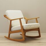 Fauteuil à bascule en chêne, design danois, années 1960, designer : H. Brockmann Petersen, p