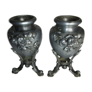 vases pot étain art