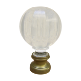 Boule d'escalier en cristal