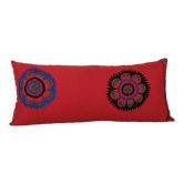 Housse de coussin brodée vintage 81x36 cm