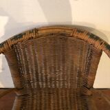 Bistro chair in vintage rattan
