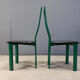 Italian Model Regia dining chairs by Antonello Mosca for Ycami, 1980s