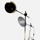 Vintage Brass Floor Lamp Bubble Height-adjustable Spotlight from IKEA 1970s