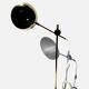 Vintage Brass Floor Lamp Bubble Height-adjustable Spotlight from IKEA 1970s