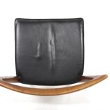 Scandinavian chair in teak and leather, Karl-Erik Ekselius, JOC Vetlanda, Sweden