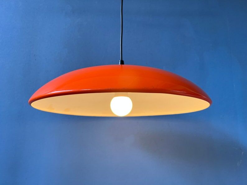 Vintage orange pendant lamp