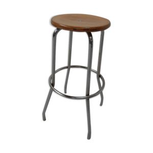 tabouret chromé industriel
