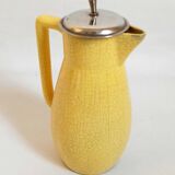 Ceramic orangeade or lemonade pitcher with cracked effect from the 1960s